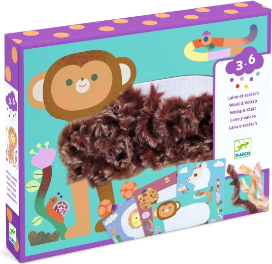 Djeco loovkomplekt Wool & Velcro – karvased sõbrad