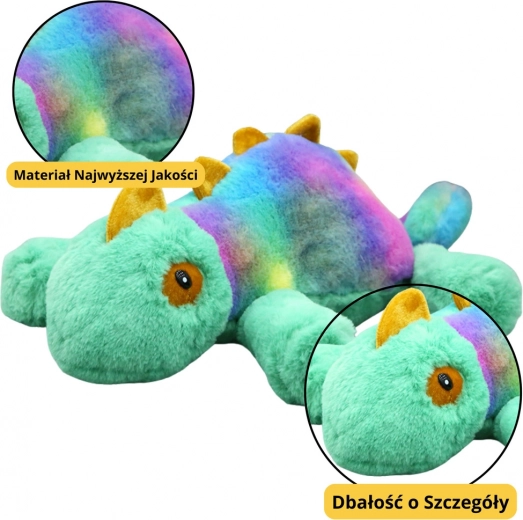 Plüüsist kameeleon – värviline kaisuloom 45 cm