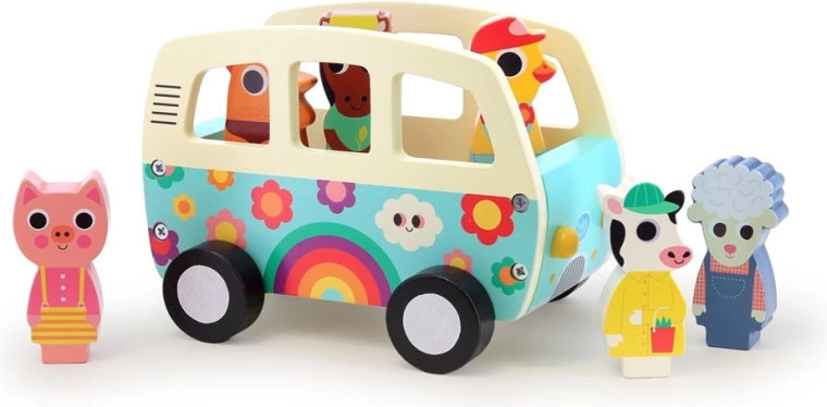 Vilac puidust auto taluloomade helidega – Ingela P. Arrhenius