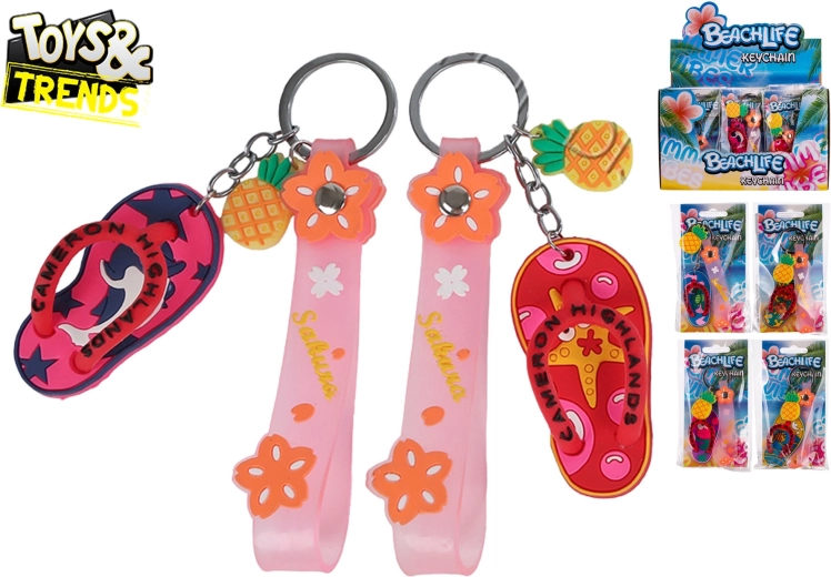 TOYS&TRENDS Flip-Flop Shaped Keychain