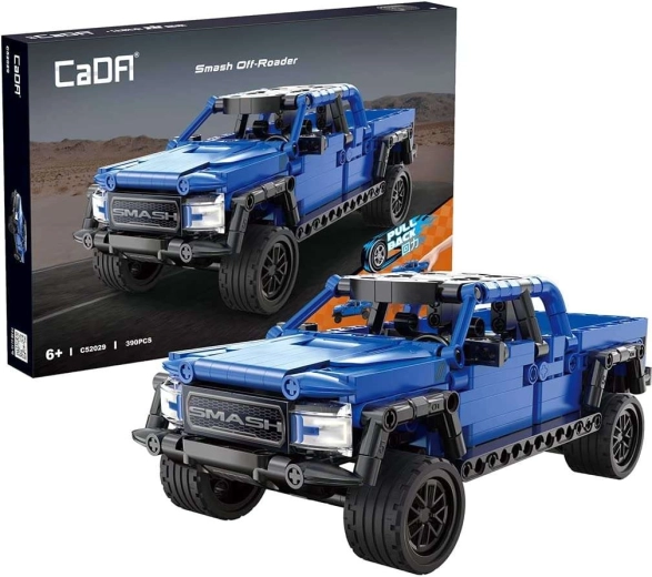 CaDA sinine maastikuauto Smash Off-Roader pull-back