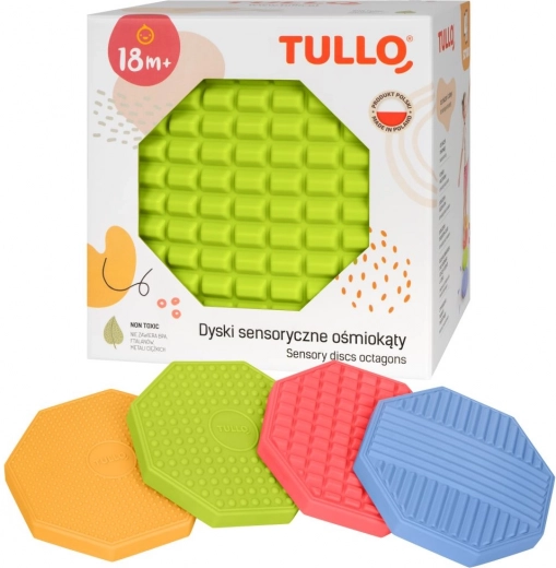 Sensory Octagons with Various Textures 4 pieces