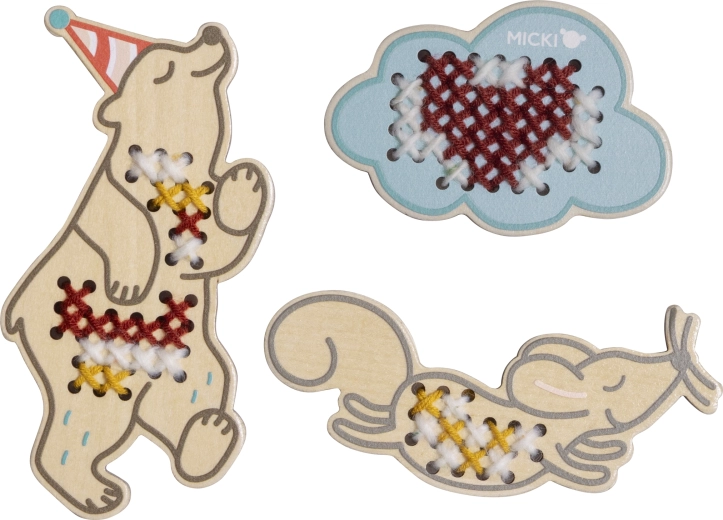 Micki wooden embroidery set for children