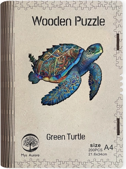 Puidust pusle Green Turtle A4