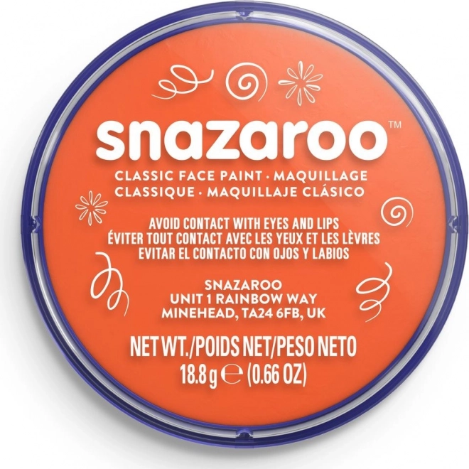 Snazaroo oranž näovärv 18 ml