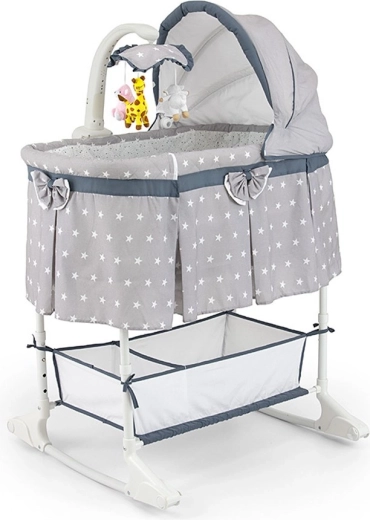 Multifunktsionaalne häll ja beebivoodi Milly Mally Sweet Melody Star