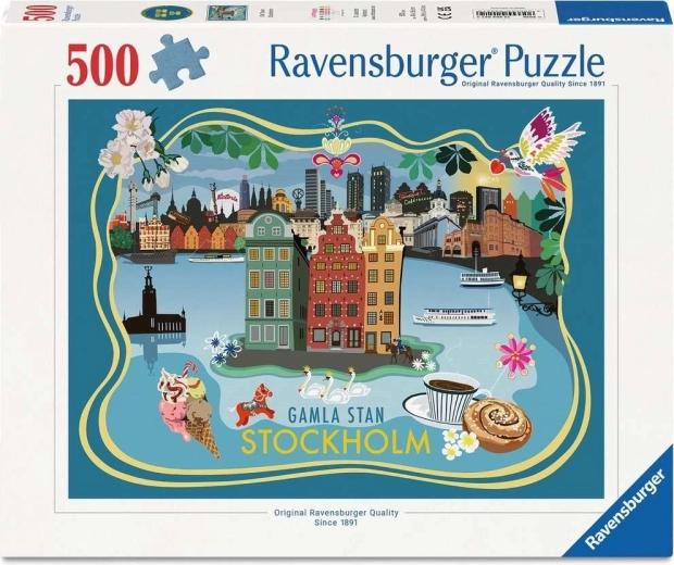 Ravensburger pusle Stockholmi vanalinn 500 tükki