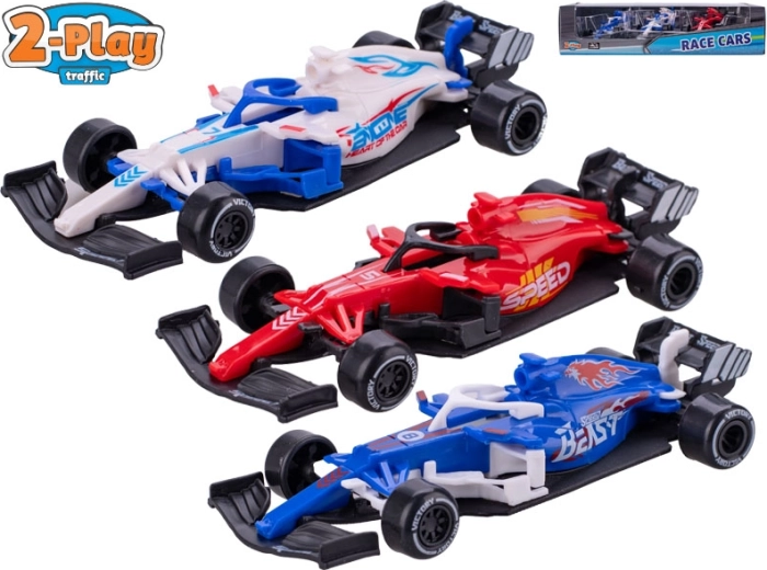 Metallist vormeliautode komplekt 2-Play Traffic 12,5 cm – 3 tk