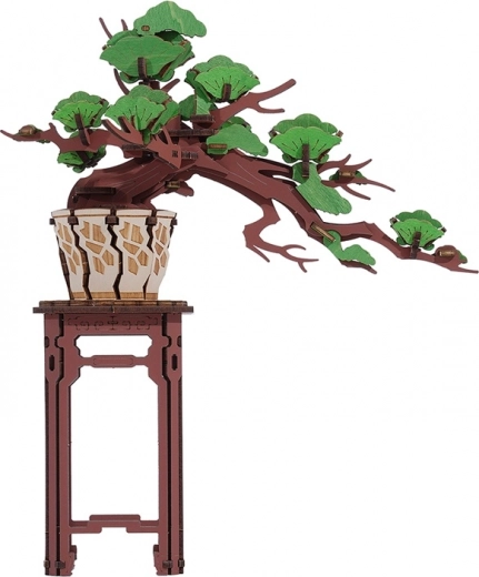 RoboTime 3D wooden puzzle pine bonsai