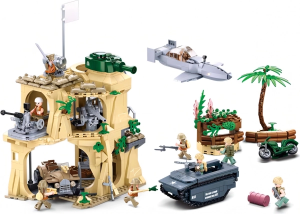 Sluban Army WW2 Iwo Jima lahingu komplekt