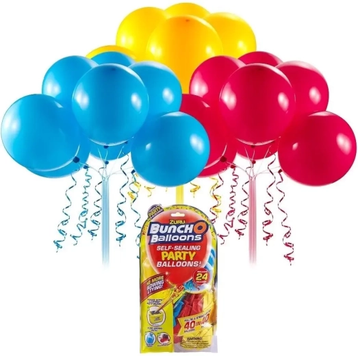 Zuru party balloons – red, blue and yellow (24 pcs)