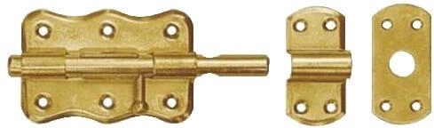 Latch with round slider 70 × 50 mm