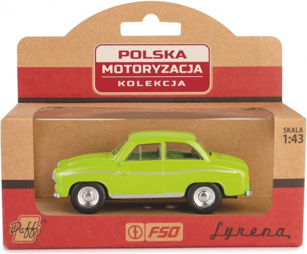 Metallist automudel Syrena 104 roheline 1:43