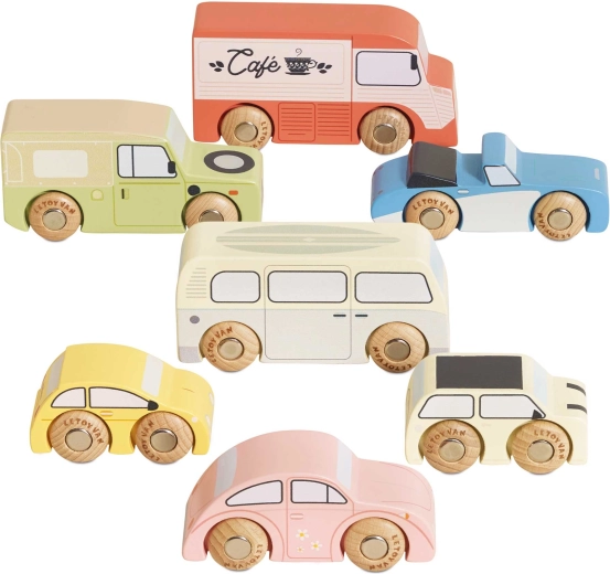 Le Toy Van vintage puidust autode komplekt