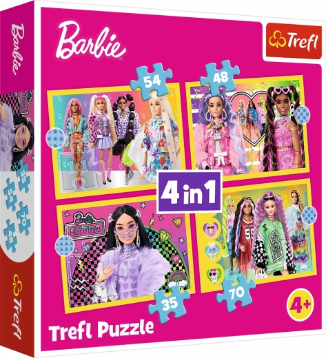Puzzle Barbie Joyful World 4in1