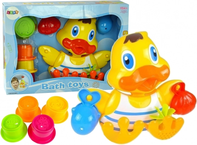 Bath Duck with Stackable Cups