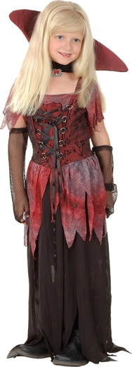 Laste vampiiritüdruku kostüüm 130–140 cm