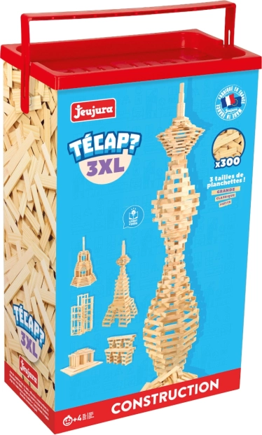 Jeujura puidust ehitusklotsid Técap 3XL – 300 detaili