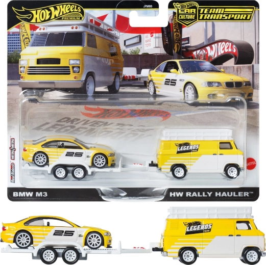 Hot Wheels Premium Team Transport Rally Hauler BMW M3 E46 1:64