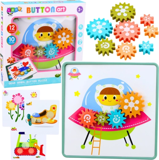 Creative Gear Mosaic – Educational Puzzle for Kids 3+