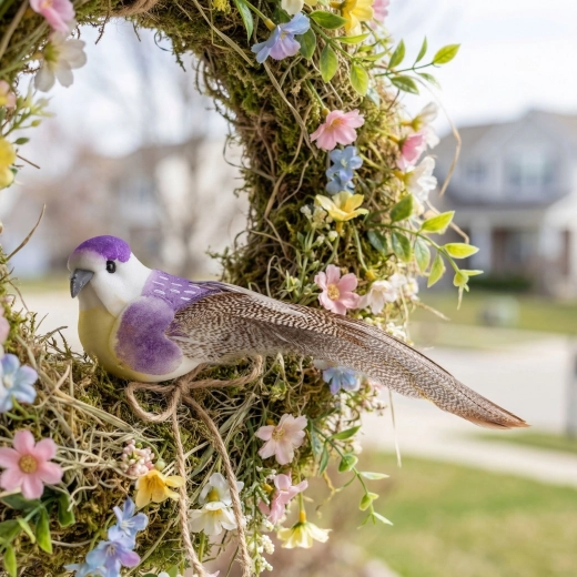Decorative Bird with Clip, 12 cm, 2 Pieces
