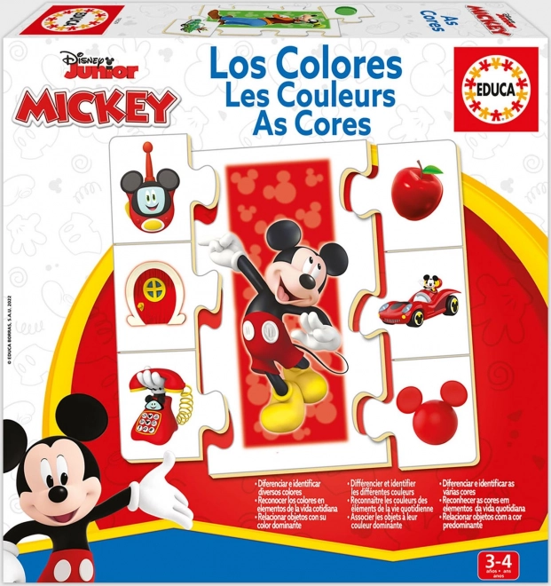 Educa pusle Mickey ja sõbrad – õpime värve 6×7 tükki