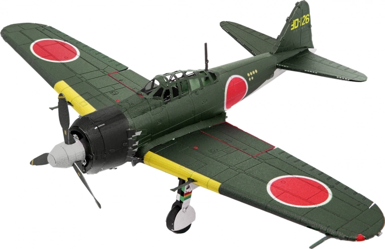 Metal Earth 3D Puzzle Mitsubishi Zero Color