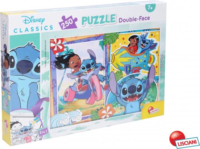 Kahepoolne pusle Lilo & Stitch 250 tükki (50 × 35 cm)