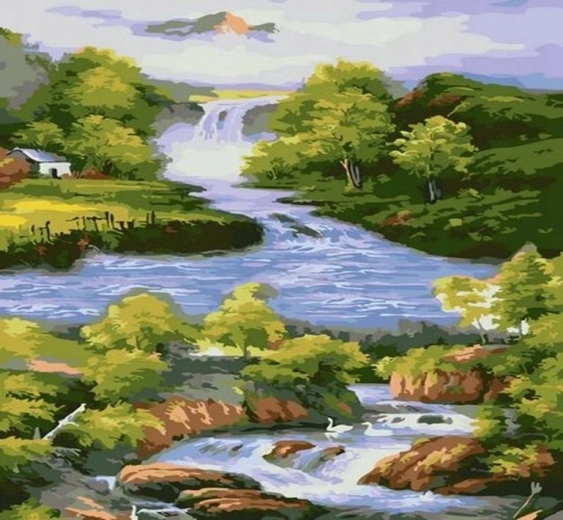 Norimpex numbrite järgi maalimine Jõgi 40 × 50 cm