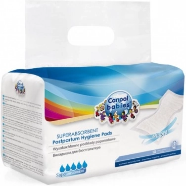 Canpol babies Highly Absorbent Shaped Postpartum Pads 10 pcs