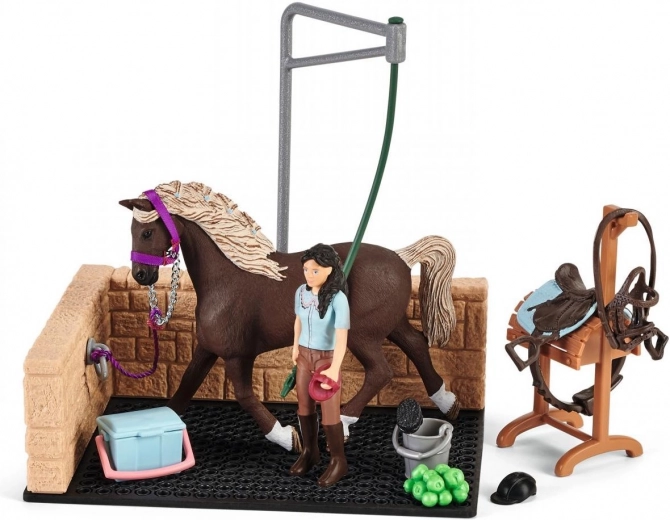 Schleich Horse Club pesuboks Emily ja Lunaga