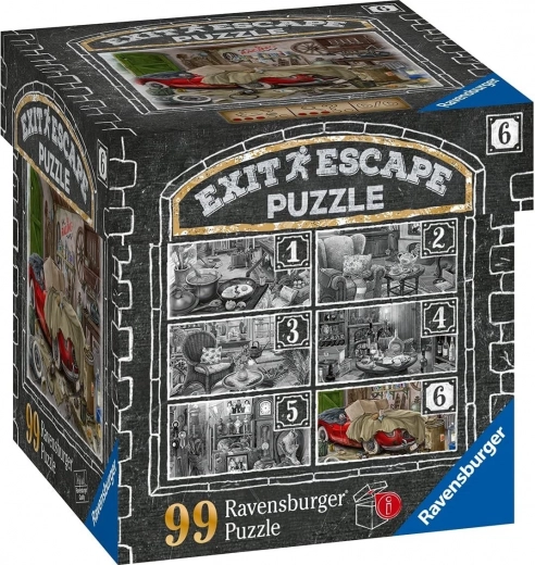 Ravensburger põgenemismäng EXIT pusle Kummituslik mõis: Garaažis 99 tükki