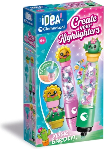 CLEMENTONI iDEA creative kit: make your own highlighters Magic Garden