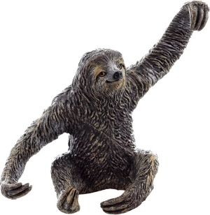 Plastic sloth figurine 8 cm