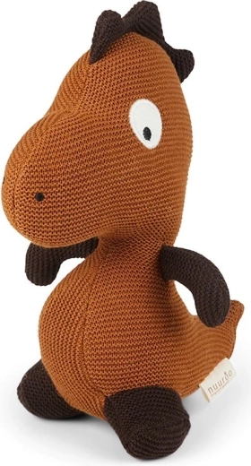 NuuRoo Andrea knitted toy dino caramel café