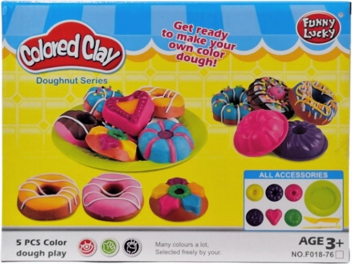Modeling clay – donut-making set