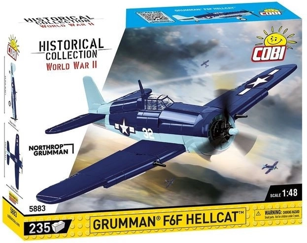 GRUMMAN F6F HELLCAT Aircraft Building Set 1:48 (235 pieces)