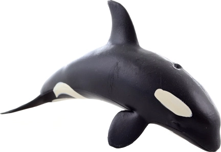 Plastic orca figurine 13 cm