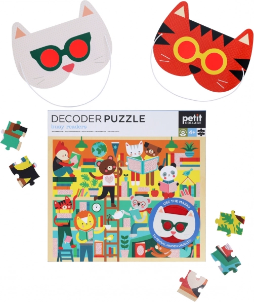 Petit Collage pusle raamatukogu 3D-prillidega