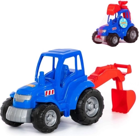 Plastist traktor ekskavaatorikopaga – sinine