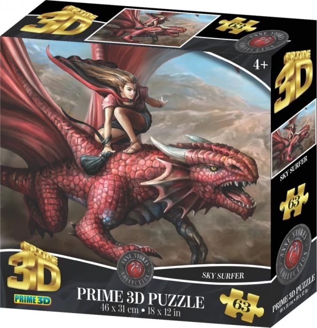 3D pusle Draakonirüütel 63 tükki
