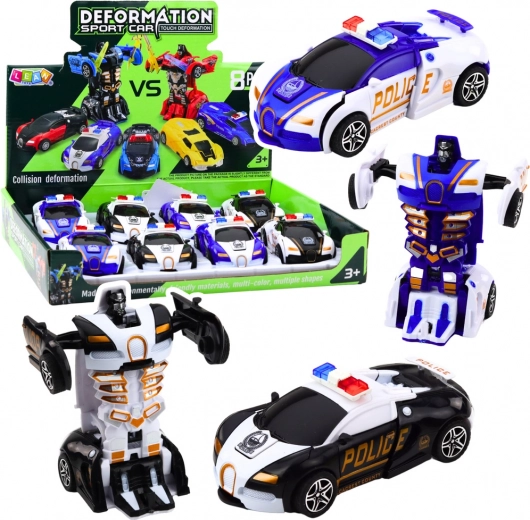 Auto robot 2in1 Sportlik politseiauto
