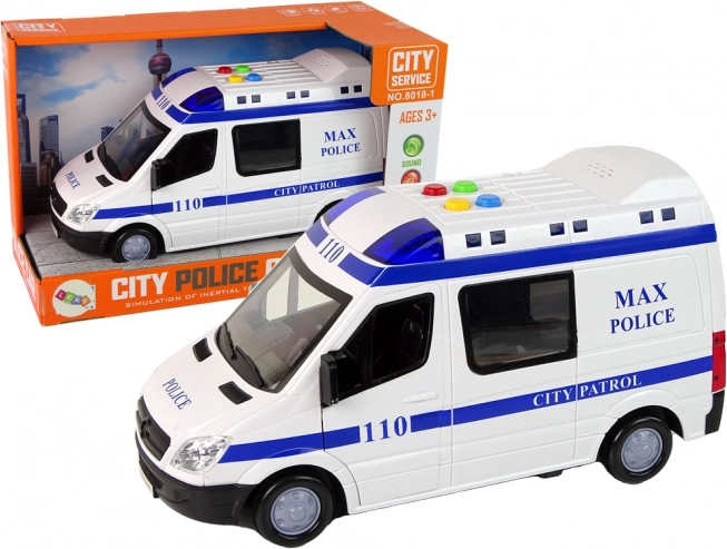 Police Van with Friction Drive, Lights and Sounds