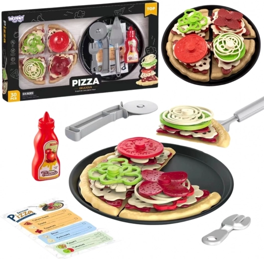 WOOPIE Pizza Cutting Set XL Restaurant 30 pcs