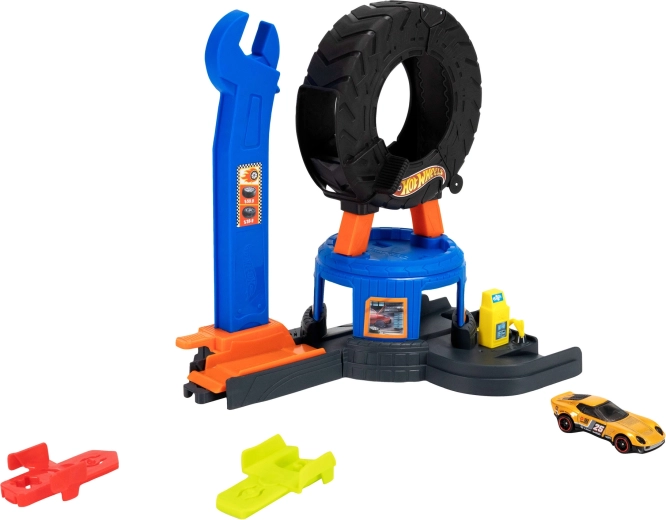 A tire that turns into a ramp