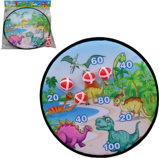 dinosaur target with hook-and-loop balls 36 × 36 cm