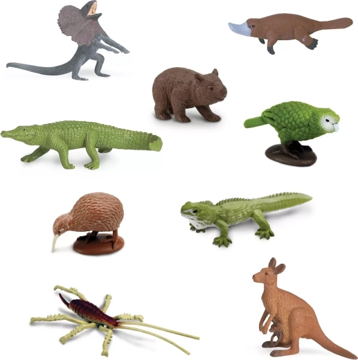 9 realistlikku Austraalia loomade minifiguuri