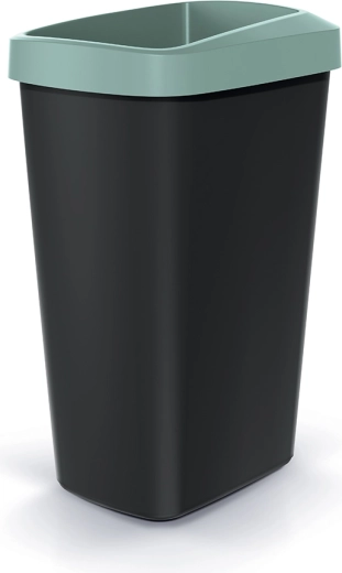 Trash bin with bag frame 45 l light green