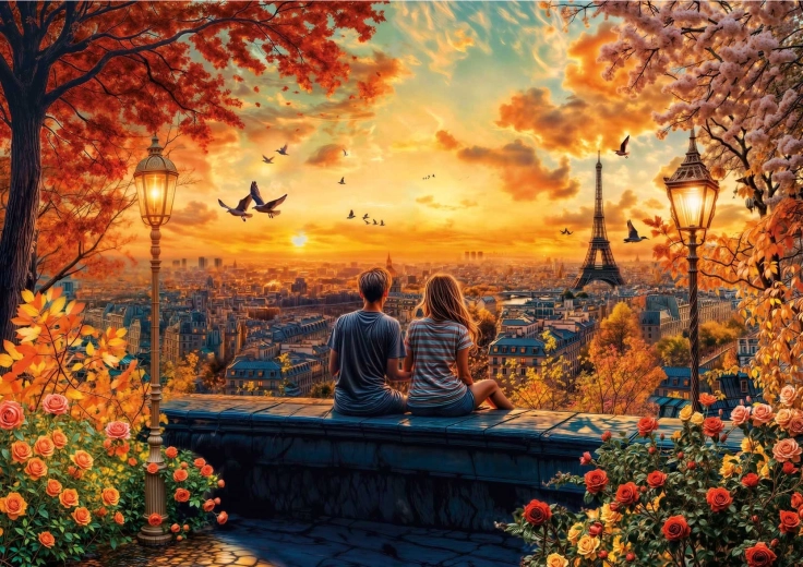 Educa Puzzle In Love in Paris 1500 pieces