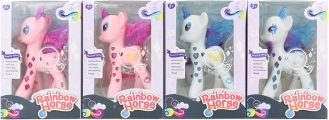 Light-up plastic pony for kids